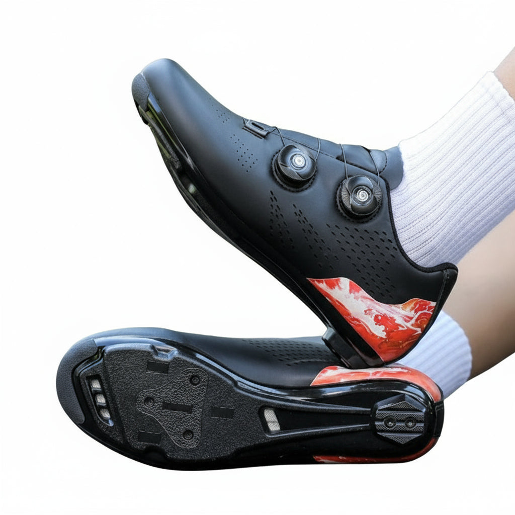 Buty rowerowe na drogę z antypoślizgową podeszwą | Podeszwa do pedałów zatrzaskowych