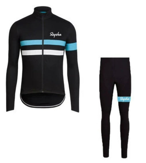 Rapha zimowy zestaw odzieży rowerowej | oddychający i szybkoschnący