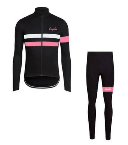 Rapha zimowy zestaw odzieży rowerowej | oddychający i szybkoschnący