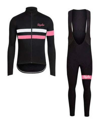 Rapha zimowy zestaw odzieży rowerowej | oddychający i szybkoschnący